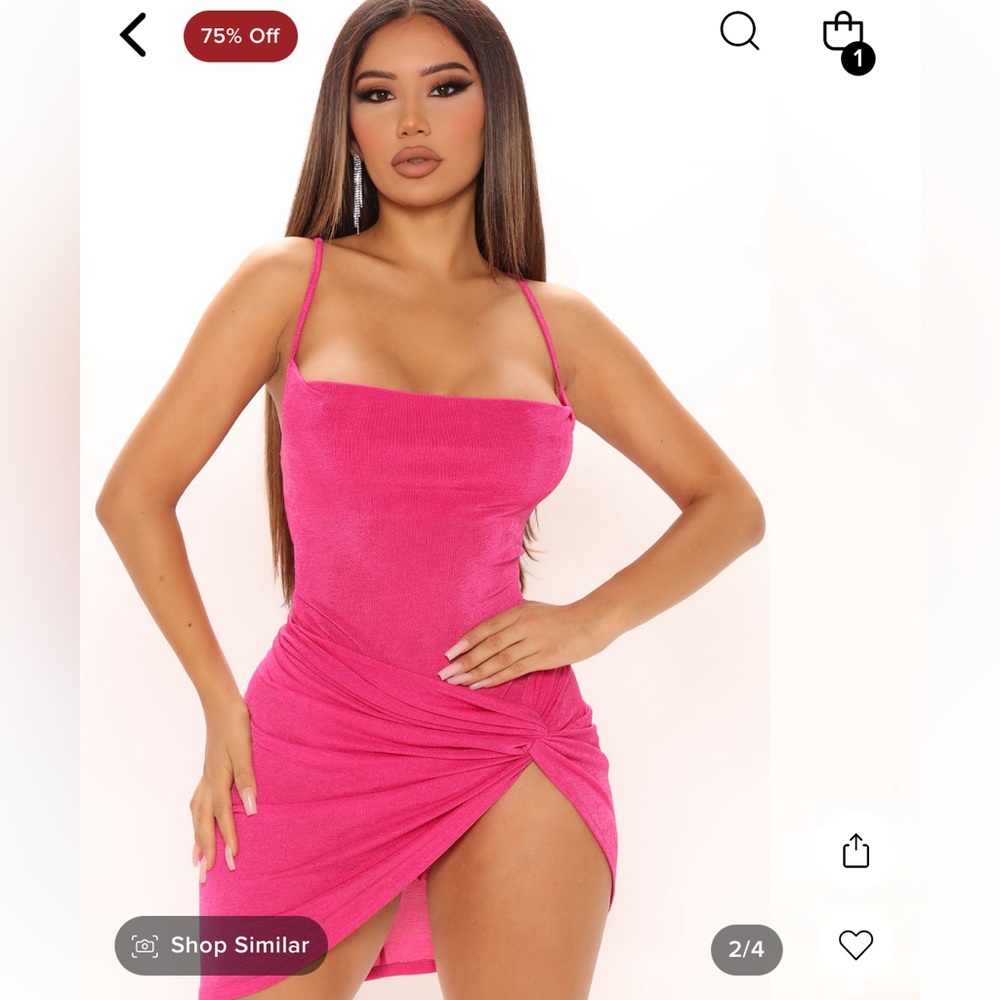 FashionNova Fuchsia Two Piece